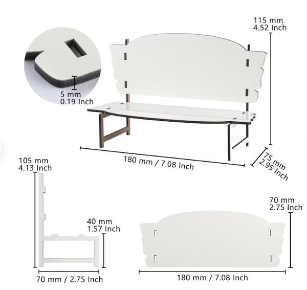 BLANK 7" Memory Bench