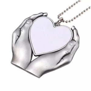 BLANK Heart in Hands Charm