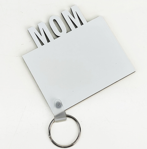 10 pc BLANK "Mom" Keychain Bundle