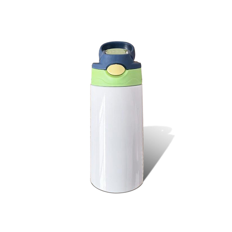 12oz BLANK Straight Kids Flip Top Sippy Cup