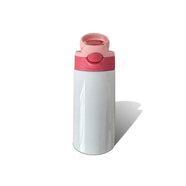 12oz BLANK Straight Kids Flip Top Sippy Cup