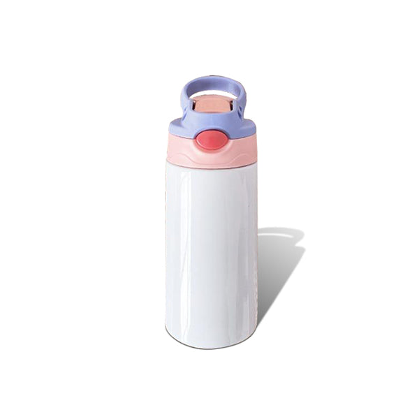 12oz BLANK Straight Kids Flip Top Sippy Cup